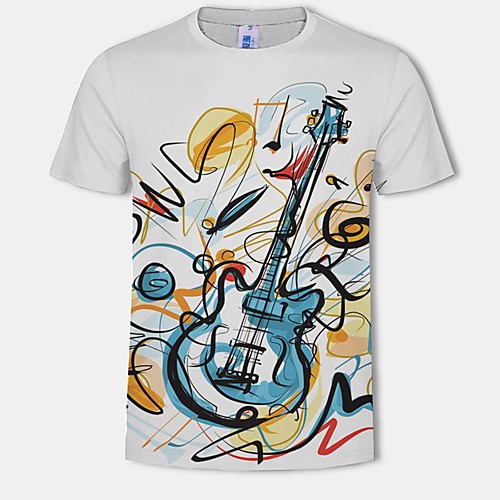 Men's Plus Size 3D Graphic Print T-shirt - Cotton Daily Casual Round Neck White / Black / Blue / Purple / Green / Royal Blue / Gray / Summer / Short Sleeve
Men's Plus Size 3D Graphic Print T-shirt - Cotton Daily Casual Round Neck White / Black / Blue / Purple / Green / Royal Blue / Gray / Summer / Short Sleeve