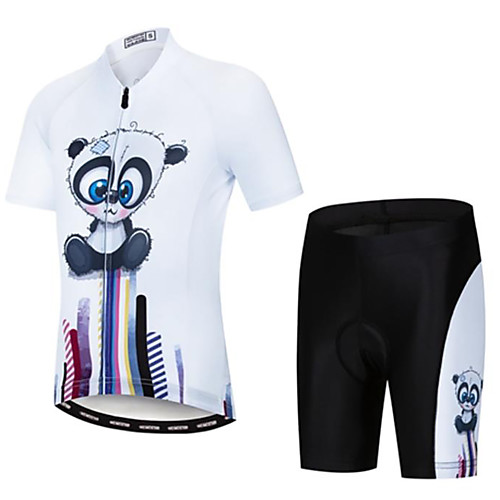 Malciklo Boys' Girls' Short Sleeve Cycling Jersey with Shorts - Kid's Black / White Black / Blue Pink / Black Cartoon Panda Bike Clothing Suit Breathable Quick Dry Moisture Wicking Sports Cartoon
Malciklo Boys' Girls' Short Sleeve Cycling Jersey with Shorts - Kid's Black / White Black / Blue Pink / Black Cartoon Panda Bike Clothing Suit Breathable Quick Dry Moisture Wicking Sports Cartoon