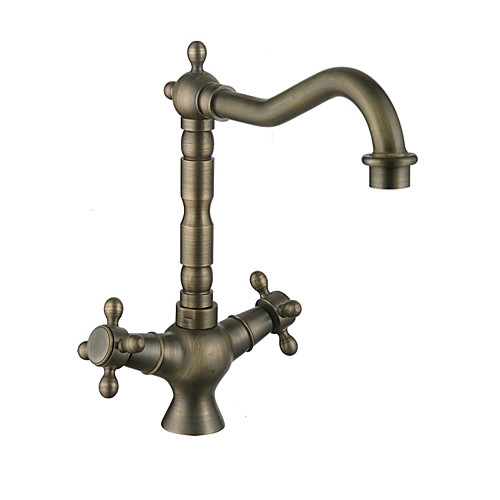 Bathroom Sink Faucet / Faucet Set - Rotatable Antique Copper / Gold / Rose Gold Other Two Handles One HoleBath Taps
Bathroom Sink Faucet / Faucet Set - Rotatable Antique Copper / Gold / Rose Gold Other Two Handles One HoleBath Taps