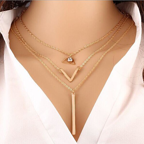 Women's Choker Necklace Pendant Necklace Classic Basic Fashion Zircon Chrome Gold 45 cm Necklace Jewelry 1pc For Daily Work / Collar Necklace
Women's Choker Necklace Pendant Necklace Classic Basic Fashion Zircon Chrome Gold 45 cm Necklace Jewelry 1pc For Daily Work / Collar Necklace