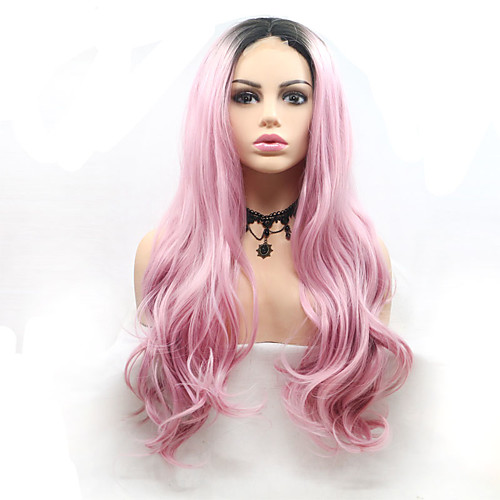 Synthetic Wig Synthetic Lace Front Wig Wavy Middle Part Wig Pink Ombre Long Light Blonde Black / Pink Synthetic Hair 24 inch Women's Women Best Quality New Arrival Pink Ombre Laflare
Synthetic Wig Synthetic Lace Front Wig Wavy Middle Part Wig Pink Ombre Long Light Blonde Black / Pink Synthetic Hair 24 inch Women's Women Best Quality New Arrival Pink Ombre Laflare