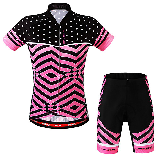 WOSAWE Women's Short Sleeve Cycling Jersey with Shorts - Fuchsia Plus Size Bike Shorts Jersey Clothing Suit 3D Pad Sports Scales Mountain Bike MTB Road Bike Cycling Clothing Apparel / Advanced
WOSAWE Women's Short Sleeve Cycling Jersey with Shorts - Fuchsia Plus Size Bike Shorts Jersey Clothing Suit 3D Pad Sports Scales Mountain Bike MTB Road Bike Cycling Clothing Apparel / Advanced