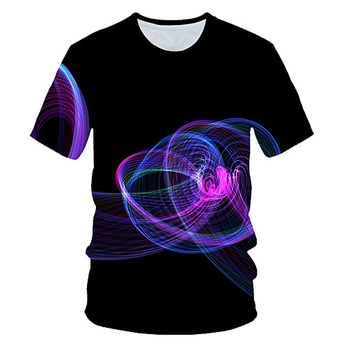 Men's T shirt Graphic Color Block 3D Print Short Sleeve Daily Wear Tops Streetwear Exaggerated Black
Men's T shirt Graphic Color Block 3D Print Short Sleeve Daily Wear Tops Streetwear Exaggerated Black