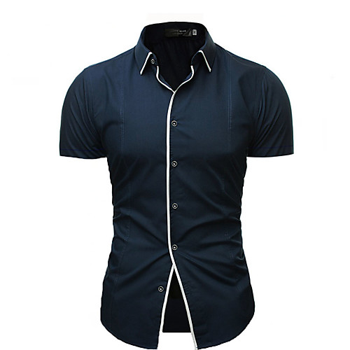 Men's Shirt Solid Colored Short Sleeve Casual / Daily Tops Streetwear White Black Navy Blue
Men's Shirt Solid Colored Short Sleeve Casual / Daily Tops Streetwear White Black Navy Blue