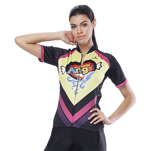 ILPALADINO Women's Short Sleeve Cycling Jersey Black Novelty Bike Jersey Top Road Bike Cycling UV Resistant Reflective Strips Back Pocket Sports Clothing Apparel
ILPALADINO Women's Short Sleeve Cycling Jersey Black Novelty Bike Jersey Top Road Bike Cycling UV Resistant Reflective Strips Back Pocket Sports Clothing Apparel