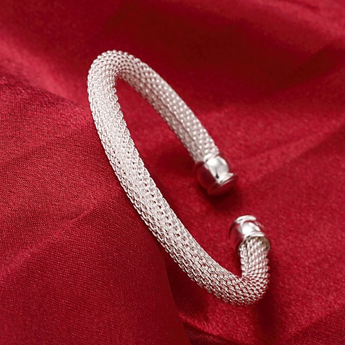 Women's Cuff Bracelet Hollow Out Precious Stylish Basic Copper Bracelet Jewelry Silver For Daily Work / Silver Plated
Women's Cuff Bracelet Hollow Out Precious Stylish Basic Copper Bracelet Jewelry Silver For Daily Work / Silver Plated