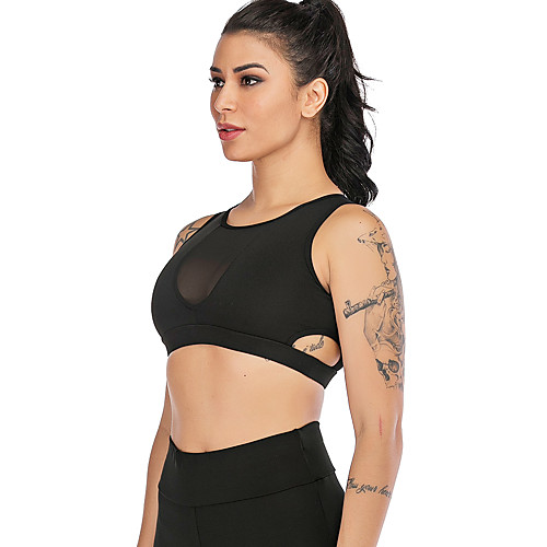 Women's Sports Bra Sports Bra Top Yoga Top Cut Out Yoga Running Fitness Lightweight Quick Dry Sweat-wicking Black Solid Colored / Micro-elastic / Wireless
Women's Sports Bra Sports Bra Top Yoga Top Cut Out Yoga Running Fitness Lightweight Quick Dry Sweat-wicking Black Solid Colored / Micro-elastic / Wireless