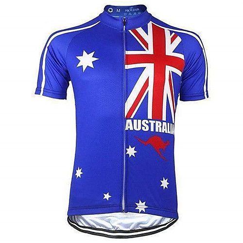 21Grams Australia National Flag Men's Short Sleeve Cycling Jersey - Blue Bike Top UV Resistant Breathable Moisture Wicking Sports Terylene Mountain Bike MTB Road Bike Cycling Clothing Apparel
21Grams Australia National Flag Men's Short Sleeve Cycling Jersey - Blue Bike Top UV Resistant Breathable Moisture Wicking Sports Terylene Mountain Bike MTB Road Bike Cycling Clothing Apparel