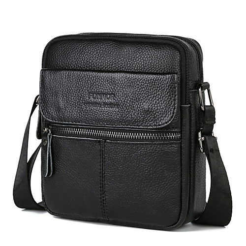 Men's Bags Cowhide Shoulder Messenger Bag Crossbody Bag Zipper Solid Color Daily MessengerBag Black
Men's Bags Cowhide Shoulder Messenger Bag Crossbody Bag Zipper Solid Color Daily MessengerBag Black