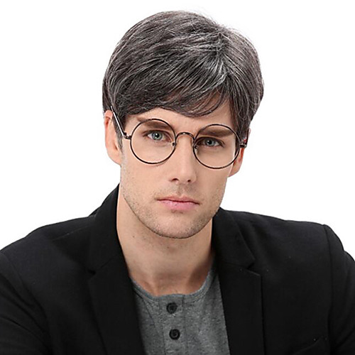 Synthetic Wig Toupees Straight Wavy Side Part Wig Short Grey Synthetic Hair 10 inch Men's Heat Resistant Classic Synthetic Gray
Synthetic Wig Toupees Straight Wavy Side Part Wig Short Grey Synthetic Hair 10 inch Men's Heat Resistant Classic Synthetic Gray