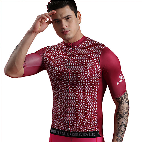 BOESTALK Men's Short Sleeve Cycling Jersey Wine Red Bike Base layer Jersey Compression Clothing Mountain Bike MTB Road Bike Cycling UV Resistant Breathable Quick Dry Sports Clothing Apparel
BOESTALK Men's Short Sleeve Cycling Jersey Wine Red Bike Base layer Jersey Compression Clothing Mountain Bike MTB Road Bike Cycling UV Resistant Breathable Quick Dry Sports Clothing Apparel