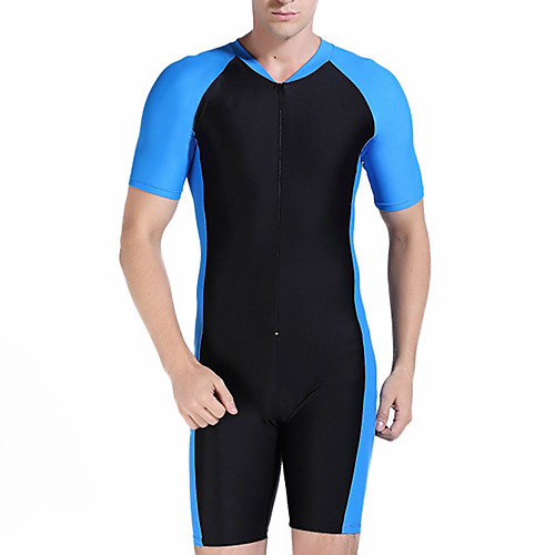 SBART Men's Rash Guard Dive Skin Suit Nylon Diving Suit Breathable Quick Dry Short Sleeve Front Zip - Watersports Patchwork / High Elasticity
SBART Men's Rash Guard Dive Skin Suit Nylon Diving Suit Breathable Quick Dry Short Sleeve Front Zip - Watersports Patchwork / High Elasticity