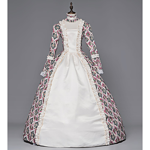 Princess Maria Antonietta Floral Style Rococo Victorian Renaissance Vacation Dress Dress Party Costume Masquerade Women's Lace Costume Fuschia Vintage Cosplay Christmas Halloween Party / Evening 3/4
Princess Maria Antonietta Floral Style Rococo Victorian Renaissance Vacation Dress Dress Party Costume Masquerade Women's Lace Costume Fuschia Vintage Cosplay Christmas Halloween Party / Evening 3/4