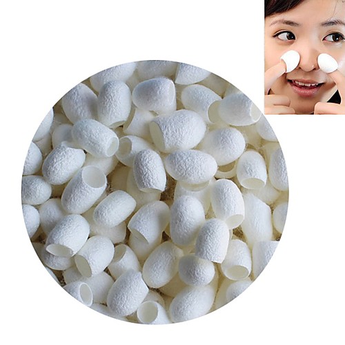 

30Pcs Silkworm Balls Purifying Whitening Exfoliating Scrub Blackhead Remover Natural Silk Cocoons Facial Skin Care