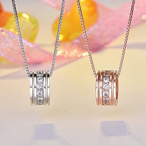 Women's Pendant Classic Copper Rhinestone Champagne Silver Necklace Jewelry 1pc For Daily
Women's Pendant Classic Copper Rhinestone Champagne Silver Necklace Jewelry 1pc For Daily