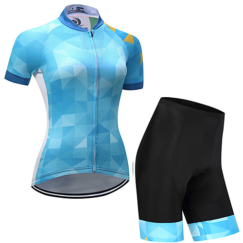 Men's Women's Short Sleeve Cycling Jersey with Shorts Sky Blue Plaid Checkered Bike Clothing Suit Quick Dry Sports Plaid Checkered Mountain Bike MTB Road Bike Cycling Clothing Apparel / Stretchy
Men's Women's Short Sleeve Cycling Jersey with Shorts Sky Blue Plaid Checkered Bike Clothing Suit Quick Dry Sports Plaid Checkered Mountain Bike MTB Road Bike Cycling Clothing Apparel / Stretchy