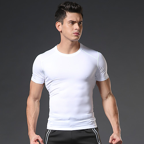 Men's Short Sleeve Running Shirt Tee Tshirt Top Breathable Quick Dry Soft Fitness Gym Workout Running Sportswear Stripes Plus Size White Black LightBlue Dark Blue Activewear Micro-elastic
Men's Short Sleeve Running Shirt Tee Tshirt Top Breathable Quick Dry Soft Fitness Gym Workout Running Sportswear Stripes Plus Size White Black LightBlue Dark Blue Activewear Micro-elastic