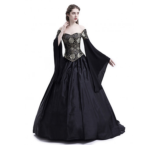 Princess Maria Antonietta Floral Style Rococo Victorian Renaissance Vacation Dress Dress Party Costume Masquerade Women's Lace Costume Black Vintage Cosplay Christmas Halloween Party / Evening 3/4
Princess Maria Antonietta Floral Style Rococo Victorian Renaissance Vacation Dress Dress Party Costume Masquerade Women's Lace Costume Black Vintage Cosplay Christmas Halloween Party / Evening 3/4