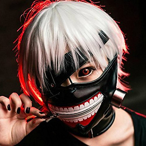 Mask Inspired by Tokyo Ghoul Ken Kaneki Anime Cosplay Accessories Mask Leather Halloween Costumes
Mask Inspired by Tokyo Ghoul Ken Kaneki Anime Cosplay Accessories Mask Leather Halloween Costumes