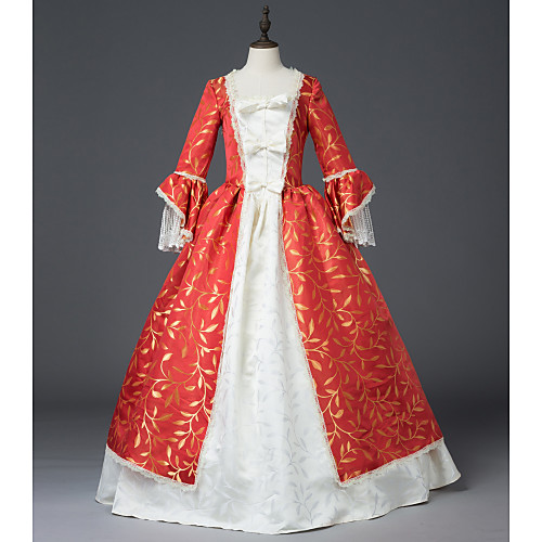 Princess Maria Antonietta Floral Style Rococo Victorian Renaissance Vacation Dress Dress Party Costume Masquerade Women's Lace Costume Red Vintage Cosplay Christmas Halloween Party / Evening 3/4
Princess Maria Antonietta Floral Style Rococo Victorian Renaissance Vacation Dress Dress Party Costume Masquerade Women's Lace Costume Red Vintage Cosplay Christmas Halloween Party / Evening 3/4