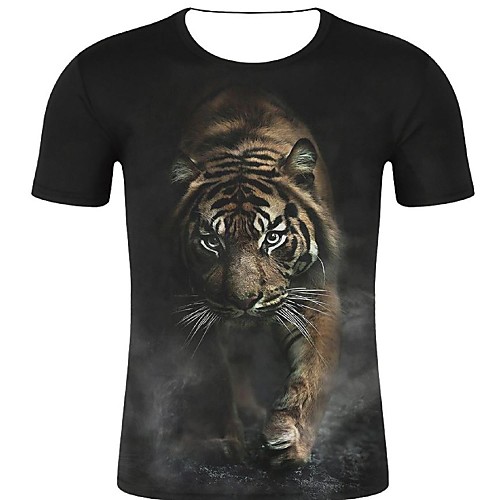 Men's T shirt Graphic 3D Animal Plus Size Print Short Sleeve Sport Tops Streetwear Exaggerated Black
Men's T shirt Graphic 3D Animal Plus Size Print Short Sleeve Sport Tops Streetwear Exaggerated Black