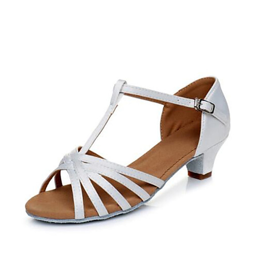 Girls' Latin Shoes Ballroom Shoes Line Dance Heel Thick Heel Camel White Black T-Strap
Girls' Latin Shoes Ballroom Shoes Line Dance Heel Thick Heel Camel White Black T-Strap
