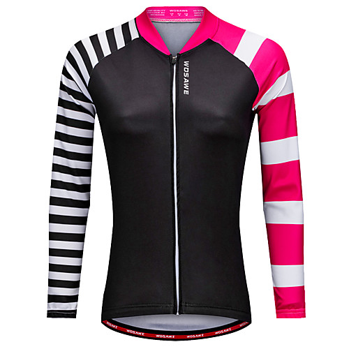 WOSAWE Women's Long Sleeve Cycling Jersey Winter Polyester Black Bike Jersey Top Mountain Bike MTB Road Bike Cycling Sports Clothing Apparel / Stretchy / Advanced / Advanced
WOSAWE Women's Long Sleeve Cycling Jersey Winter Polyester Black Bike Jersey Top Mountain Bike MTB Road Bike Cycling Sports Clothing Apparel / Stretchy / Advanced / Advanced