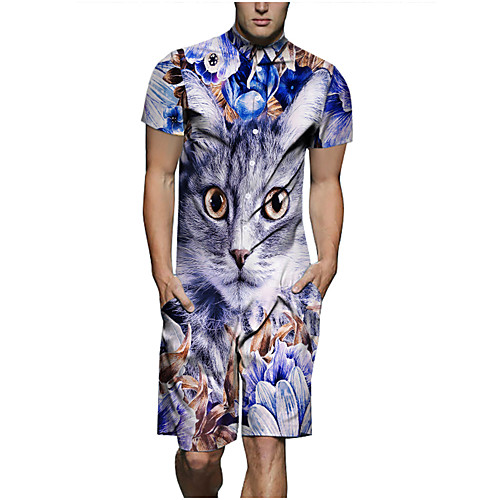 Men's Basic Round Neck Blue Romper Onesie, Color Block / Animal Patchwork / Print M L XL
Men's Basic Round Neck Blue Romper Onesie, Color Block / Animal Patchwork / Print M L XL