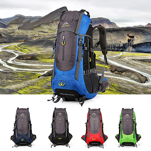 Daofeng 70 L Hiking Backpack Breathable Rain Waterproof Fast Dry High Capacity Outdoor Fishing Hiking Camping Polyester Black Red Green
Daofeng 70 L Hiking Backpack Breathable Rain Waterproof Fast Dry High Capacity Outdoor Fishing Hiking Camping Polyester Black Red Green