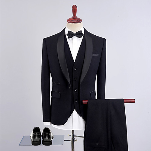 Tuxedos Standard Fit Shawl Collar Single Breasted One-button Polyester Solid Colored
Tuxedos Standard Fit Shawl Collar Single Breasted One-button Polyester Solid Colored
