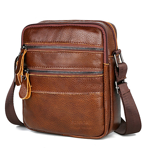 Men's Bags Cowhide Crossbody Bag Zipper Solid Color Slim Daily Outdoor 2021 MessengerBag Black Coffee
Men's Bags Cowhide Crossbody Bag Zipper Solid Color Slim Daily Outdoor 2021 MessengerBag Black Coffee
