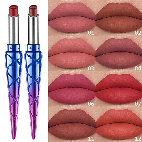 

1 pcs 12 Colors Daily Makeup Waterproof / Portable / Lips Wet / Matte Waterproof / Moisture / Long Lasting Casual / Daily / Fashion Makeup Cosmetic Grooming Supplies