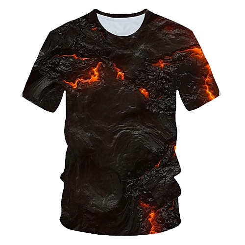 Men's T shirt Abstract Print Short Sleeve Daily Wear Tops Streetwear Exaggerated Black
Men's T shirt Abstract Print Short Sleeve Daily Wear Tops Streetwear Exaggerated Black
