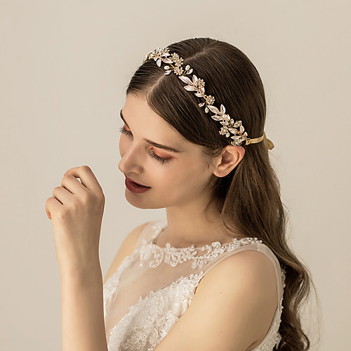 Alloy Headbands / Headdress / Hair Accessory with Ribbon Tie 1 pc Wedding / Party / Evening Headpiece
Alloy Headbands / Headdress / Hair Accessory with Ribbon Tie 1 pc Wedding / Party / Evening Headpiece