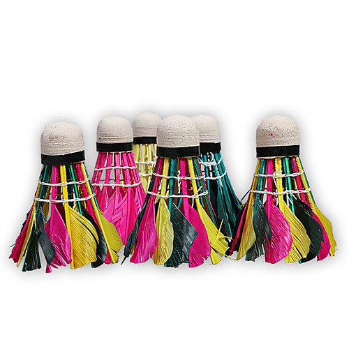 Rainbow Badminton Shuttlecocks 10pcs Duck Feather Ultra Light (UL) / Stability For Sports & Outdoor Badminton
Rainbow Badminton Shuttlecocks 10pcs Duck Feather Ultra Light (UL) / Stability For Sports & Outdoor Badminton