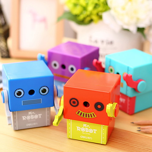 1pc Random Color Manual Pencil Sharpener Cute Robot Cartoon Pattern Office School Supplies
1pc Random Color Manual Pencil Sharpener Cute Robot Cartoon Pattern Office School Supplies