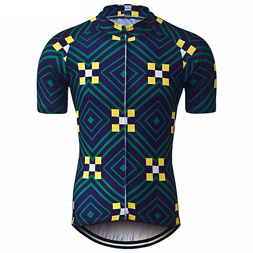 21Grams Men's Short Sleeve Cycling Jersey - Green Bike Jersey Top Breathable Moisture Wicking Quick Dry Sports Terylene Mountain Bike MTB Clothing Apparel / Micro-elastic / Race Fit
21Grams Men's Short Sleeve Cycling Jersey - Green Bike Jersey Top Breathable Moisture Wicking Quick Dry Sports Terylene Mountain Bike MTB Clothing Apparel / Micro-elastic / Race Fit