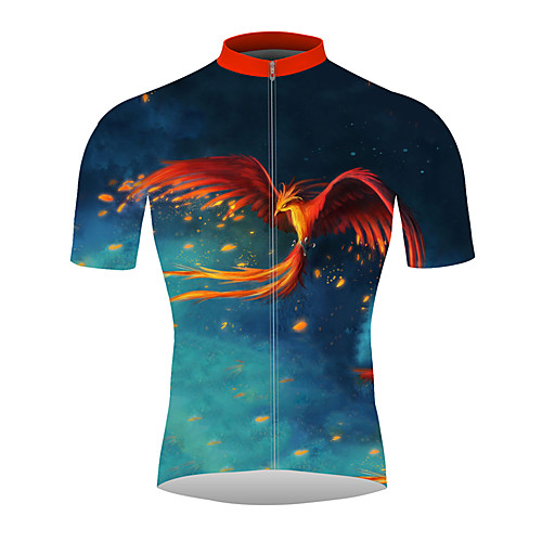 21Grams 3D Phoenix Men's Short Sleeve Cycling Jersey - RedBlue Bike Jersey Top Breathable Quick Dry Moisture Wicking Sports 100% Polyester Mountain Bike MTB Road Bike Cycling Clothing Apparel
21Grams 3D Phoenix Men's Short Sleeve Cycling Jersey - RedBlue Bike Jersey Top Breathable Quick Dry Moisture Wicking Sports 100% Polyester Mountain Bike MTB Road Bike Cycling Clothing Apparel