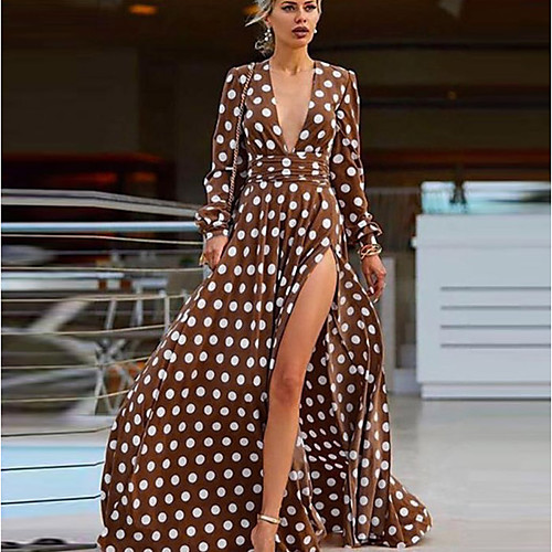 Women's 2020 Boho Sophisticated Maxi Swing Dress - Polka Dot Geometric Flamingos Orangutan Rose, Print Deep V Spring & Summer Red Brown S M L XL
Women's 2020 Boho Sophisticated Maxi Swing Dress - Polka Dot Geometric Flamingos Orangutan Rose, Print Deep V Spring & Summer Red Brown S M L XL