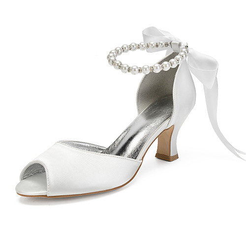 Women's Wedding Shoes Lace up Plus Size Chunky Heel Peep Toe Vintage Sweet Wedding Party & Evening Satin Rhinestone Bowknot Imitation Pearl Solid Colored White Black Purple
Women's Wedding Shoes Lace up Plus Size Chunky Heel Peep Toe Vintage Sweet Wedding Party & Evening Satin Rhinestone Bowknot Imitation Pearl Solid Colored White Black Purple