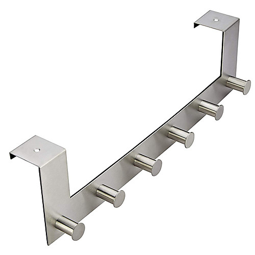 6 Pcs Brushed Stainless Steel Over Door Organizing Rack Hooks For Hanging Tools Suction Cup Coat Hanger Bathroom Accessories
6 Pcs Brushed Stainless Steel Over Door Organizing Rack Hooks For Hanging Tools Suction Cup Coat Hanger Bathroom Accessories