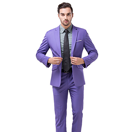 Tuxedos Standard Fit Notch Single Breasted One-button Polyester Solid Colored
Tuxedos Standard Fit Notch Single Breasted One-button Polyester Solid Colored