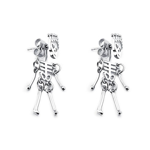 Men's Women's Earrings Classic Skull Stylish Earrings Jewelry Gold / Black / Silver For Gift Daily 1 Pair
Men's Women's Earrings Classic Skull Stylish Earrings Jewelry Gold / Black / Silver For Gift Daily 1 Pair