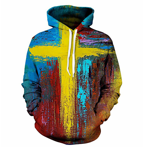 

Men's Plus Size Hoodie Color Block / 3D / Camo / Camouflage Hooded Party / Casual Rainbow US32 / UK32 / EU40 US34 / UK34 / EU42 US36 / UK36 / EU44 US38 / UK38 / EU46 US40 / UK40 / EU48 US42 / UK42