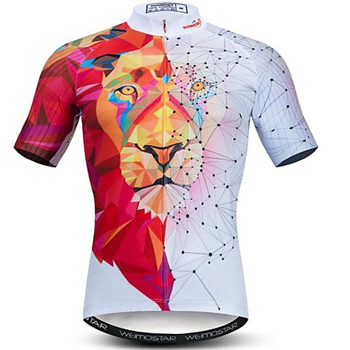 21Grams 3D Animal Tiger Men's Short Sleeve Cycling Jersey - Red / White Bike Jersey Top Breathable Moisture Wicking Quick Dry Sports Polyester Elastane Mountain Bike MTB Road Bike Cycling Clothing
21Grams 3D Animal Tiger Men's Short Sleeve Cycling Jersey - Red / White Bike Jersey Top Breathable Moisture Wicking Quick Dry Sports Polyester Elastane Mountain Bike MTB Road Bike Cycling Clothing