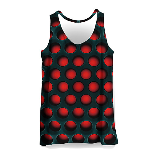 Men's Plus Size Geometric 3D Print Slim Tank Top Active Daily Sports Weekend Round Neck Red / Summer / Sleeveless
Men's Plus Size Geometric 3D Print Slim Tank Top Active Daily Sports Weekend Round Neck Red / Summer / Sleeveless