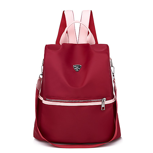Lightweight Oxford Zipper Commuter Backpack Geometric Daily Black / Red / Fall & Winter
Lightweight Oxford Zipper Commuter Backpack Geometric Daily Black / Red / Fall & Winter