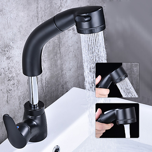 Bathroom Sink Faucet - Widespread / Rotatable Chrome / Black Free Standing Single Handle One HoleBath Taps
Bathroom Sink Faucet - Widespread / Rotatable Chrome / Black Free Standing Single Handle One HoleBath Taps