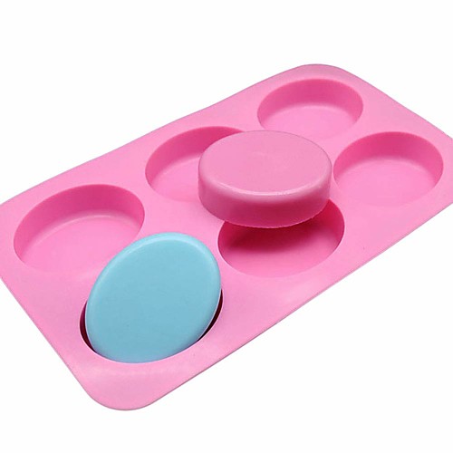 6-Hole DIY Baking Mold Large Ellipse Silicone Mold for Handmade Soap Cake Making
6-Hole DIY Baking Mold Large Ellipse Silicone Mold for Handmade Soap Cake Making