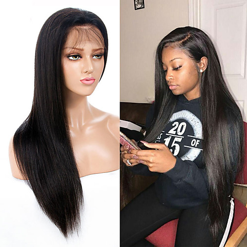 Human Hair Wig Medium Length Straight Side Part Party Women Best Quality Silk Top Lace Front Lace Front Brazilian Hair Women's Natural Black #1B 10 inch 12 inch 14 inch
Human Hair Wig Medium Length Straight Side Part Party Women Best Quality Silk Top Lace Front Lace Front Brazilian Hair Women's Natural Black #1B 10 inch 12 inch 14 inch